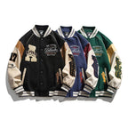 2026 Men's Baseball Jacket Casual Splicing Embroidery Baseball Uniform Autumn Outdoor Jacket Anti - Wind Casual Coat Mens Clothes - FATAON2026 Men's Baseball Jacket Casual Splicing Embroidery Baseball Uniform Autumn Outdoor Jacket Anti - Wind Casual Coat Mens ClothesMode & AccessoiresFATAON
