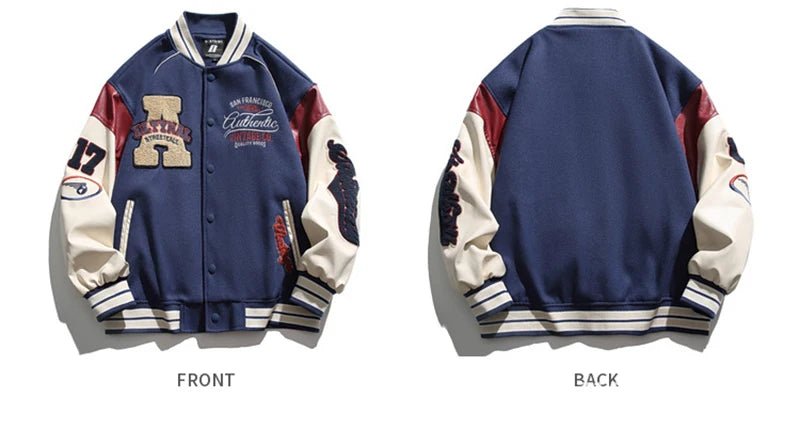 2026 Men's Baseball Jacket Casual Splicing Embroidery Baseball Uniform Autumn Outdoor Jacket Anti - Wind Casual Coat Mens Clothes - FATAON2026 Men's Baseball Jacket Casual Splicing Embroidery Baseball Uniform Autumn Outdoor Jacket Anti - Wind Casual Coat Mens ClothesMode & AccessoiresFATAON