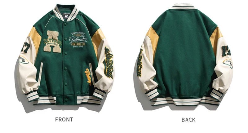 2026 Men's Baseball Jacket Casual Splicing Embroidery Baseball Uniform Autumn Outdoor Jacket Anti - Wind Casual Coat Mens Clothes - FATAON2026 Men's Baseball Jacket Casual Splicing Embroidery Baseball Uniform Autumn Outdoor Jacket Anti - Wind Casual Coat Mens ClothesMode & AccessoiresFATAON