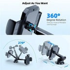 2026 NEW Universal Sucker Car Phone Holder 360° Windshield Car Dashboard Mobile Cell Support Bracket for Smartphones - Fix & Go2026 NEW Universal Sucker Car Phone Holder 360° Windshield Car Dashboard Mobile Cell Support Bracket for SmartphonesAutomobile & MotoFix & Go