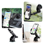 2026 NEW Universal Sucker Car Phone Holder 360° Windshield Car Dashboard Mobile Cell Support Bracket for Smartphones - Fix & Go2026 NEW Universal Sucker Car Phone Holder 360° Windshield Car Dashboard Mobile Cell Support Bracket for SmartphonesAutomobile & MotoFix & Go