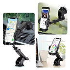 2026 NEW Universal Sucker Car Phone Holder 360° Windshield Car Dashboard Mobile Cell Support Bracket for Smartphones - Fix & Go2026 NEW Universal Sucker Car Phone Holder 360° Windshield Car Dashboard Mobile Cell Support Bracket for SmartphonesAutomobile & MotoFix & Go