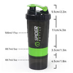 3 Layers Shaker Protein Bottle Powder Shake Cup Water Bottle Plastic Mixing Cup Body Building Exercise Bottle - Fix & Go3 Layers Shaker Protein Bottle Powder Shake Cup Water Bottle Plastic Mixing Cup Body Building Exercise BottleFitness & SportFix & Go