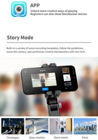 360 Rotation Following Shooting Mode Gimbal Stabilizer Selfie Stick Tripod Gimbal For iPhone Phone Smartphone Live Photography - Fix & Go360 Rotation Following Shooting Mode Gimbal Stabilizer Selfie Stick Tripod Gimbal For iPhone Phone Smartphone Live PhotographyVidéo & PhotoFix & Go