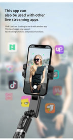 360 Rotation Following Shooting Mode Gimbal Stabilizer Selfie Stick Tripod Gimbal For iPhone Phone Smartphone Live Photography - Fix & Go360 Rotation Following Shooting Mode Gimbal Stabilizer Selfie Stick Tripod Gimbal For iPhone Phone Smartphone Live PhotographyVidéo & PhotoFix & Go