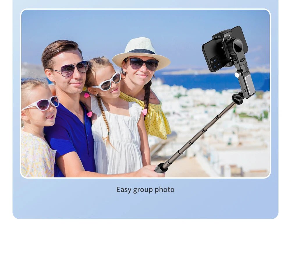 360 Rotation Following Shooting Mode Gimbal Stabilizer Selfie Stick Tripod Gimbal For iPhone Phone Smartphone Live Photography - Fix & Go360 Rotation Following Shooting Mode Gimbal Stabilizer Selfie Stick Tripod Gimbal For iPhone Phone Smartphone Live PhotographyVidéo & PhotoFix & Go