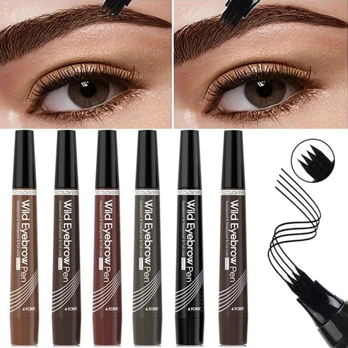 4 Fork Waterproof Eyebrow Pencil Women 3D Long Lasting Natural Liquid Eye Brow Pen Eyebrow Tint Tattoo Pen Tip Makeup Tools - Fix & Go4 Fork Waterproof Eyebrow Pencil Women 3D Long Lasting Natural Liquid Eye Brow Pen Eyebrow Tint Tattoo Pen Tip Makeup ToolsFix & Go