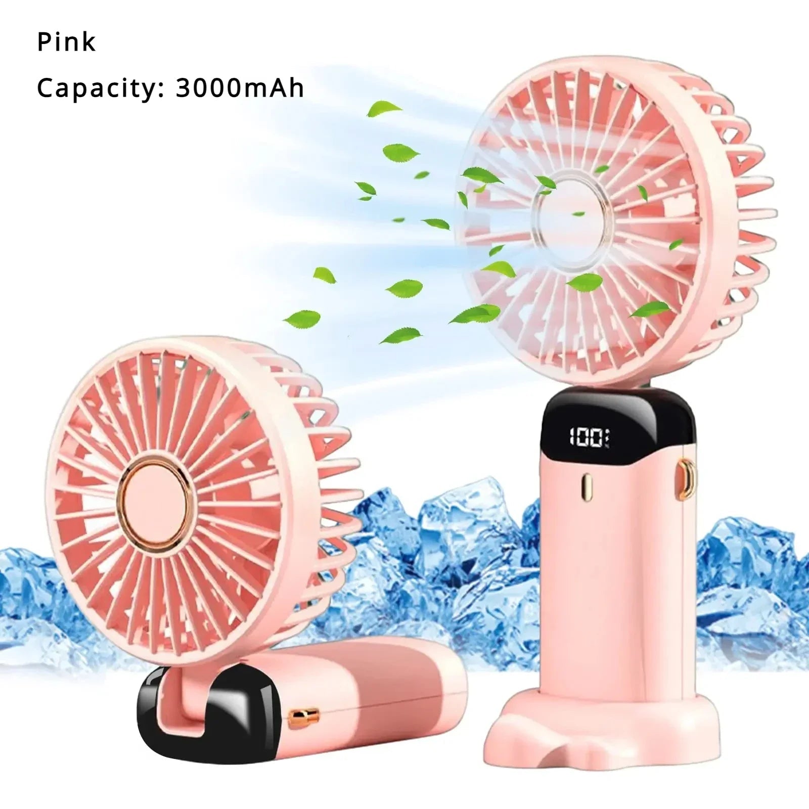 5000mAh Mini ventilateur portatif sans fil USB Rechargeable Portable affichage numérique support pour téléphone ventilateur 5 vitesses pliable cou ventilateurs suspendus - FATAON5000mAh Mini ventilateur portatif sans fil USB Rechargeable Portable affichage numérique support pour téléphone ventilateur 5 vitesses pliable cou ventilateurs suspendusTechnologie PortableFATAON