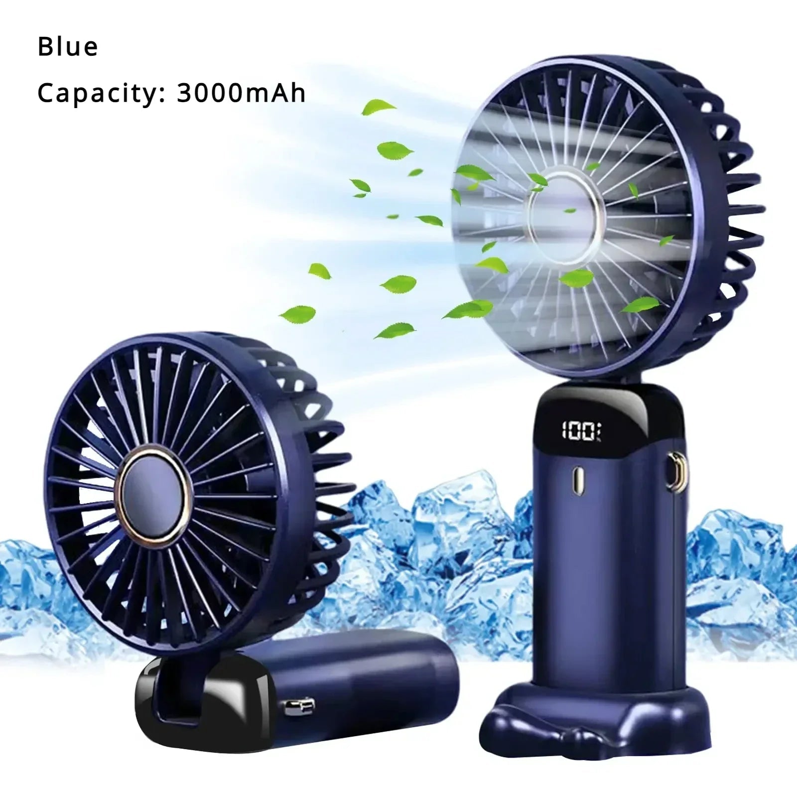 5000mAh Mini ventilateur portatif sans fil USB Rechargeable Portable affichage numérique support pour téléphone ventilateur 5 vitesses pliable cou ventilateurs suspendus - FATAON5000mAh Mini ventilateur portatif sans fil USB Rechargeable Portable affichage numérique support pour téléphone ventilateur 5 vitesses pliable cou ventilateurs suspendusTechnologie PortableFATAON