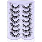 7 Pairs Fashionable Wet - Style False Eyelashes Set - D Curl Doll/Cat Eye/Anime/Cosplay Look,For Special Occasions and Daily Wear - Fix & Go7 Pairs Fashionable Wet - Style False Eyelashes Set - D Curl Doll/Cat Eye/Anime/Cosplay Look,For Special Occasions and Daily WearFix & Go