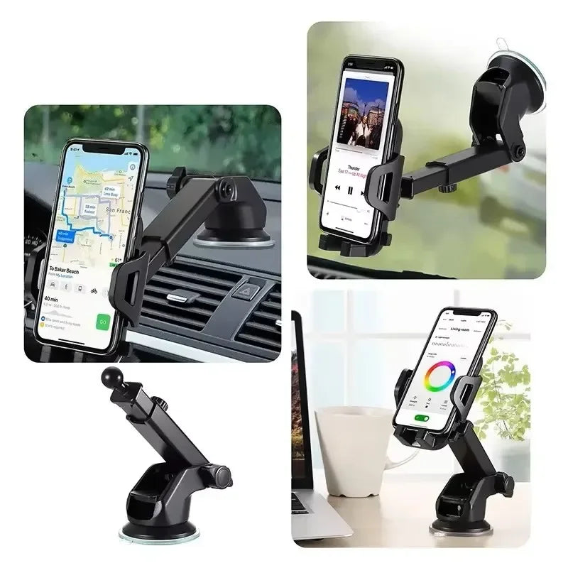 2026 NEW Universal Sucker Car Phone Holder 360° Windshield Car Dashboard Mobile Cell Support Bracket for Smartphones