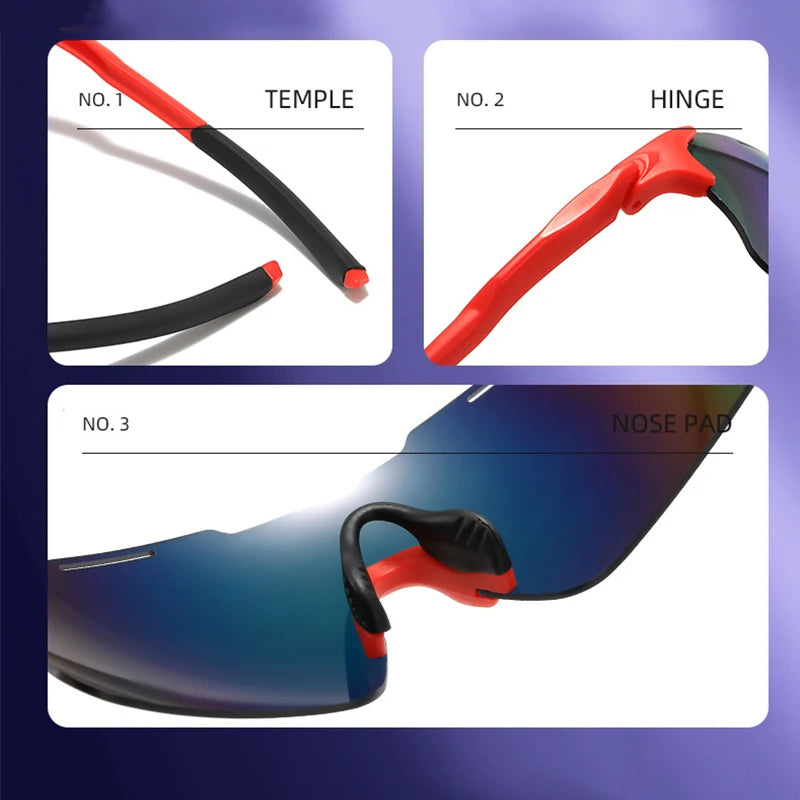 New Cycling Glasses Men Brand Designer Sunglasses Women Sports Goggles UV400 Outdoor Bike Eyewear