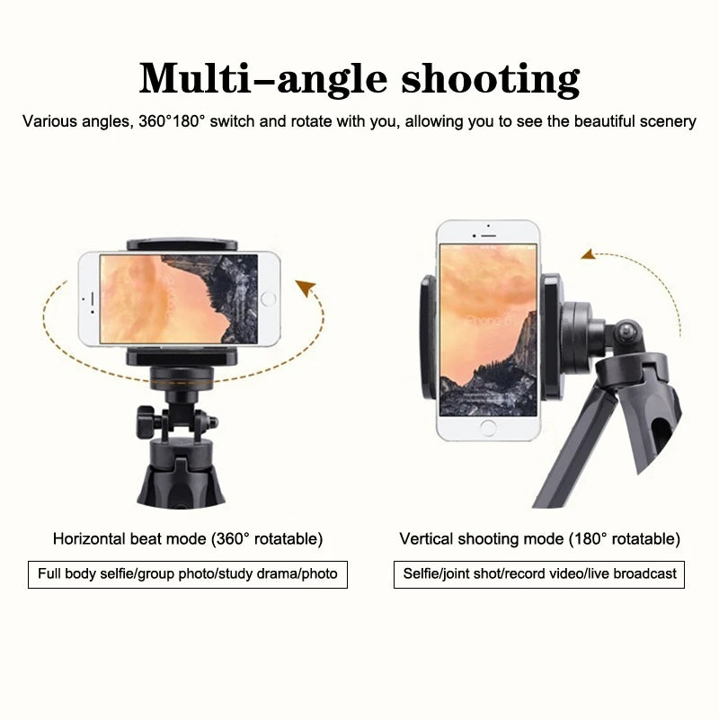 Ausziehbarer Handy-Stativ-Selfie-Stick im Taschenformat für Live-Streaming