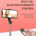 All In One Expandable Portable IPhone Tripod Selfie Stick Selfie Stick With Remote With Detachable BT Wireless Remote Compatible - Fix & GoAll In One Expandable Portable IPhone Tripod Selfie Stick Selfie Stick With Remote With Detachable BT Wireless Remote CompatibleVidéo & PhotoFix & Go