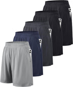 Athletic Shorts for Men with Pockets and Elastic Waistband Quick Dry Activewear - Fix & GoAthletic Shorts for Men with Pockets and Elastic Waistband Quick Dry ActivewearFix & Go