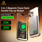 Batterie externe portable magnétique QI 2.1 à charge rapide sans fil pour iPhone 12-17 Pro, Watch, Airpods 5000/10000mAh - FATAONBatterie externe portable magnétique QI 2.1 à charge rapide sans fil pour iPhone 12-17 Pro, Watch, Airpods 5000/10000mAhFATAON