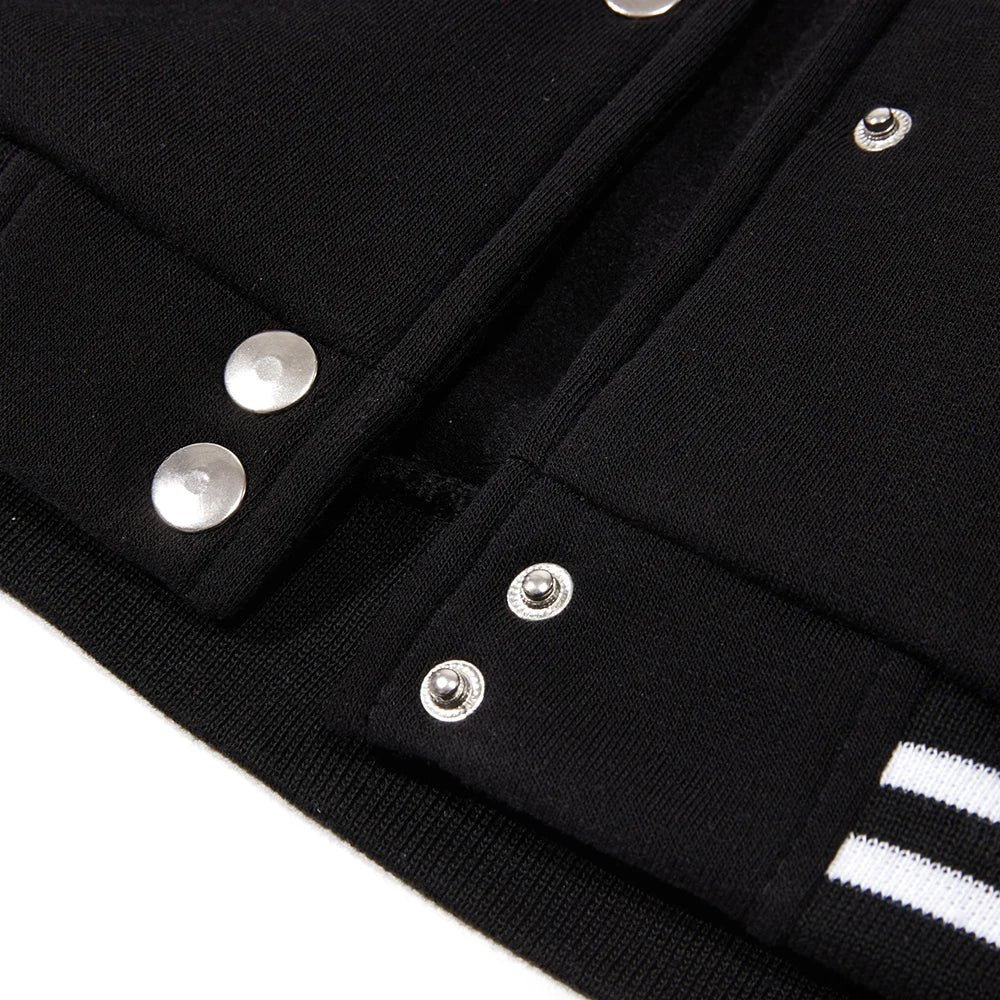 Black White Jacket Coats 5XL Loose Oversized Clothes Casual Men Women Baseball Clothes Couple Street Coat Warm Fleece Jackets - Fix & GoBlack White Jacket Coats 5XL Loose Oversized Clothes Casual Men Women Baseball Clothes Couple Street Coat Warm Fleece JacketsFix & Go