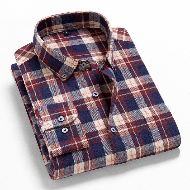 Casual All - Match Plaid Long - Sleeved Shirt Men - Fix & GoCasual All - Match Plaid Long - Sleeved Shirt MenFix & Go