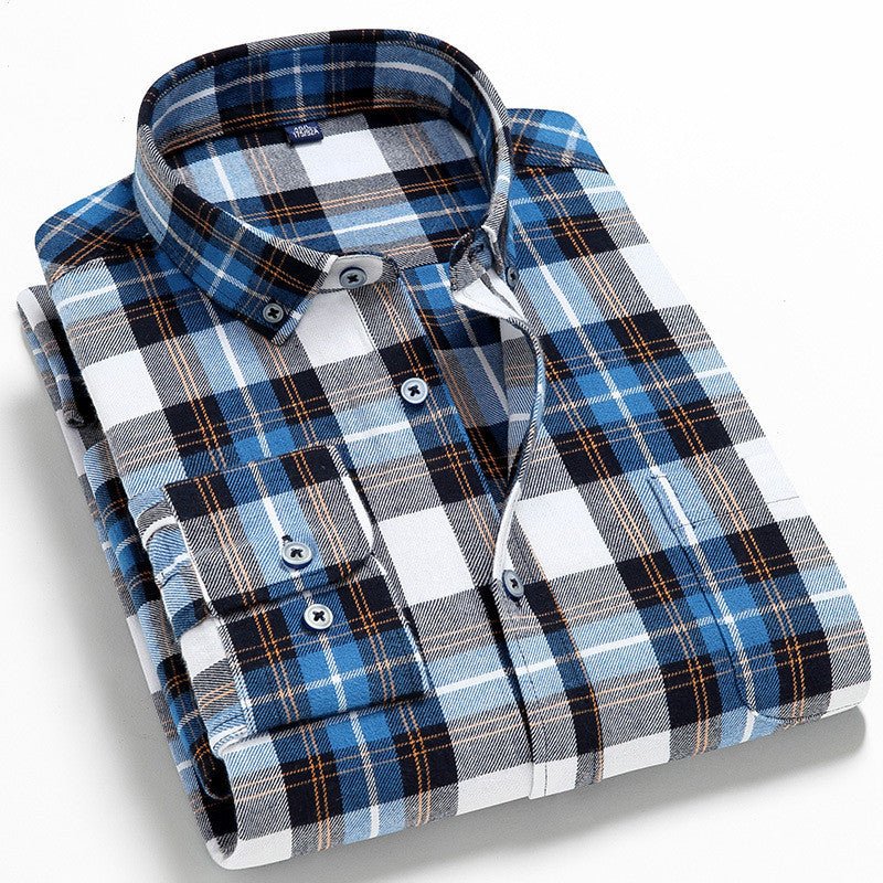 Casual All - Match Plaid Long - Sleeved Shirt Men - Fix & GoCasual All - Match Plaid Long - Sleeved Shirt MenFix & Go