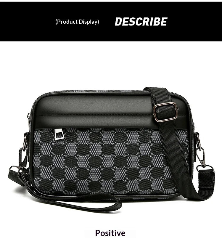 Cross - border New Niche Men's Backpack Shoulder Crossbody Bag Trendy Casual Fashion PU Waterproof Small Square Spring 2026 Street - FATAONCross - border New Niche Men's Backpack Shoulder Crossbody Bag Trendy Casual Fashion PU Waterproof Small Square Spring 2026 StreetMode & AccessoiresFATAON