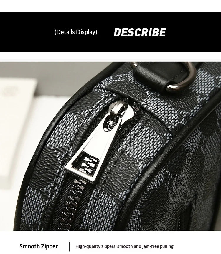 Cross - border New Niche Men's Backpack Shoulder Crossbody Bag Trendy Casual Fashion PU Waterproof Small Square Spring 2026 Street - FATAONCross - border New Niche Men's Backpack Shoulder Crossbody Bag Trendy Casual Fashion PU Waterproof Small Square Spring 2026 StreetMode & AccessoiresFATAON