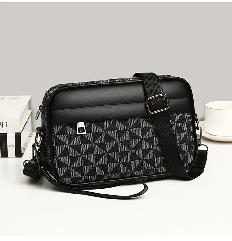 Cross - border New Niche Men's Backpack Shoulder Crossbody Bag Trendy Casual Fashion PU Waterproof Small Square Spring 2026 Street - FATAONCross - border New Niche Men's Backpack Shoulder Crossbody Bag Trendy Casual Fashion PU Waterproof Small Square Spring 2026 StreetMode & AccessoiresFATAON