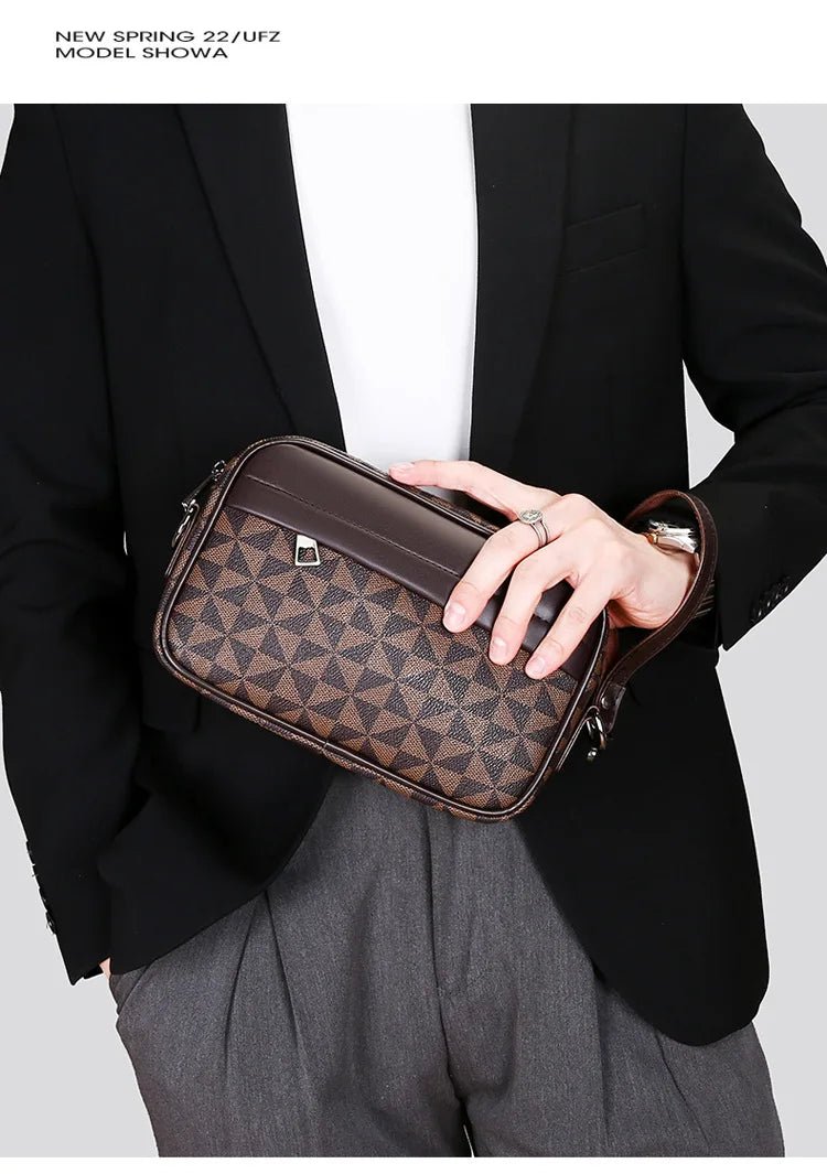 Cross - border New Niche Men's Backpack Shoulder Crossbody Bag Trendy Casual Fashion PU Waterproof Small Square Spring 2026 Street - FATAONCross - border New Niche Men's Backpack Shoulder Crossbody Bag Trendy Casual Fashion PU Waterproof Small Square Spring 2026 StreetMode & AccessoiresFATAON