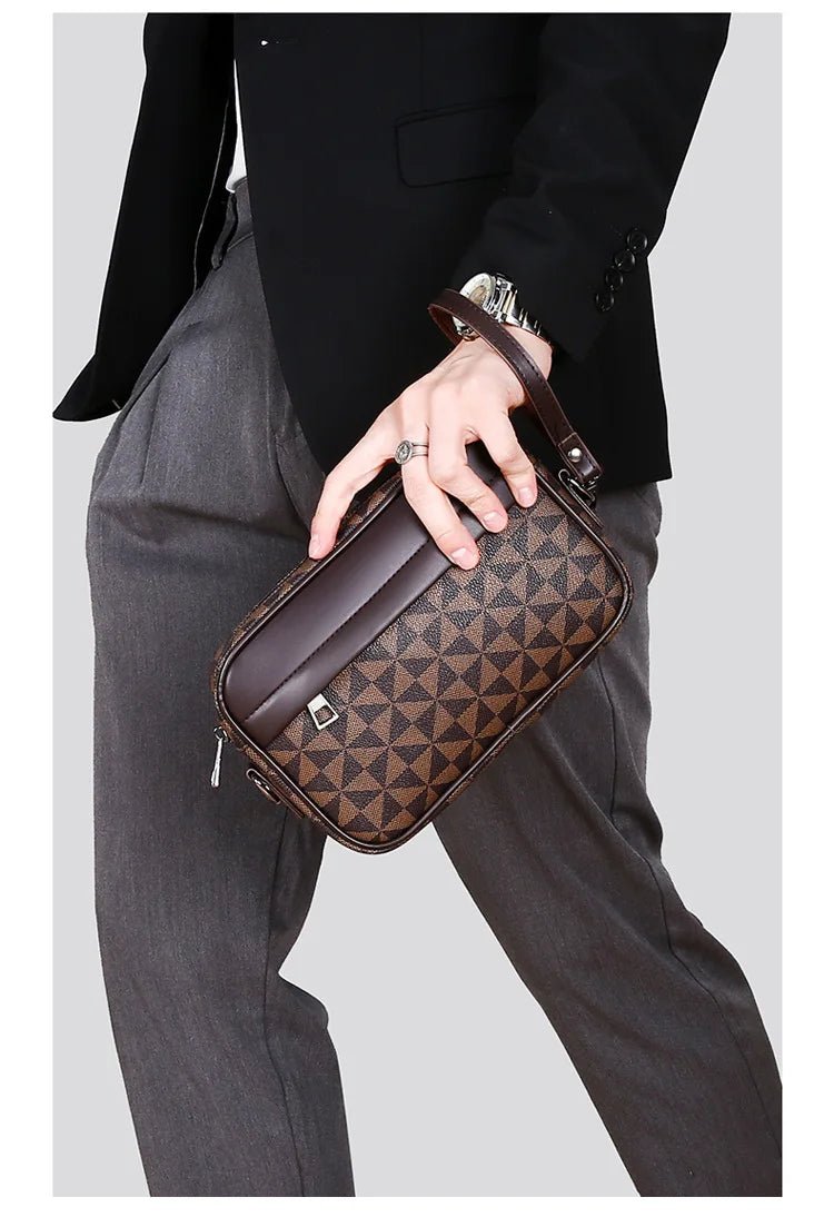 Cross - border New Niche Men's Backpack Shoulder Crossbody Bag Trendy Casual Fashion PU Waterproof Small Square Spring 2026 Street - FATAONCross - border New Niche Men's Backpack Shoulder Crossbody Bag Trendy Casual Fashion PU Waterproof Small Square Spring 2026 StreetMode & AccessoiresFATAON