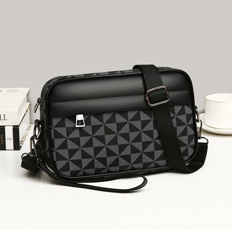 Cross - border New Niche Men's Backpack Shoulder Crossbody Bag Trendy Casual Fashion PU Waterproof Small Square Spring 2026 Street - FATAONCross - border New Niche Men's Backpack Shoulder Crossbody Bag Trendy Casual Fashion PU Waterproof Small Square Spring 2026 StreetMode & AccessoiresFATAON