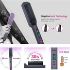 Electric Hot Comb Straightening Brush Negative Ion Multifunctional Hair Straightener Anti - Scalding Styling Tool for Dry Blow - dry - FATAONElectric Hot Comb Straightening Brush Negative Ion Multifunctional Hair Straightener Anti - Scalding Styling Tool for Dry Blow - dryMaquillageFATAON