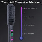 Electric Hot Comb Straightening Brush Negative Ion Multifunctional Hair Straightener Anti - Scalding Styling Tool for Dry Blow - dry - FATAONElectric Hot Comb Straightening Brush Negative Ion Multifunctional Hair Straightener Anti - Scalding Styling Tool for Dry Blow - dryMaquillageFATAON