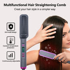 Electric Hot Comb Straightening Brush Negative Ion Multifunctional Hair Straightener Anti - Scalding Styling Tool for Dry Blow - dry - FATAONElectric Hot Comb Straightening Brush Negative Ion Multifunctional Hair Straightener Anti - Scalding Styling Tool for Dry Blow - dryMaquillageFATAON