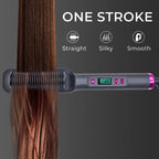 Electric Hot Comb Straightening Brush Negative Ion Multifunctional Hair Straightener Anti - Scalding Styling Tool for Dry Blow - dry - FATAONElectric Hot Comb Straightening Brush Negative Ion Multifunctional Hair Straightener Anti - Scalding Styling Tool for Dry Blow - dryMaquillageFATAON