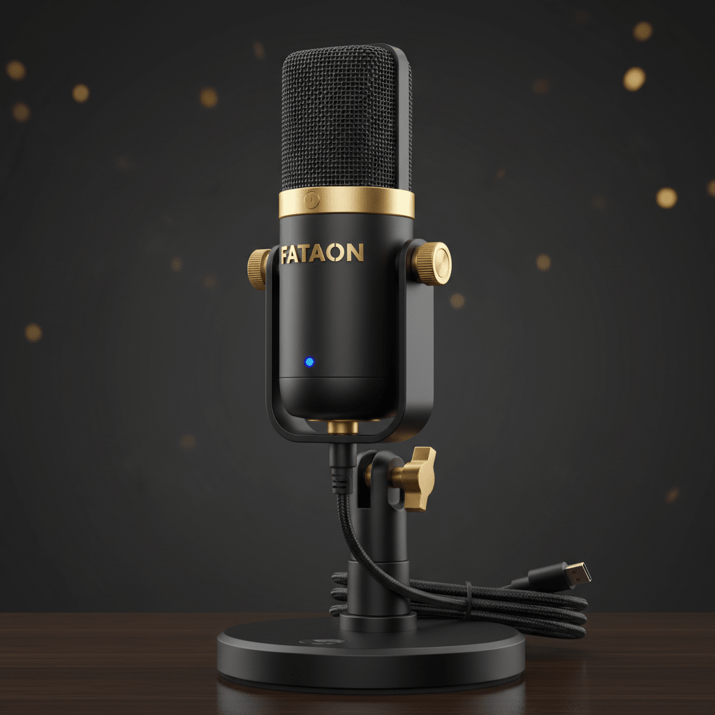 FATAON Microphone USB Condensateur