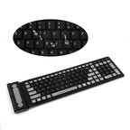 Foldable Silicone Wireless Keyboard 2.4G Usb Flexible Waterproof Slim Keyboard Universal Silent Roll up Keypad for PC Laptop - Fix & GoFoldable Silicone Wireless Keyboard 2.4G Usb Flexible Waterproof Slim Keyboard Universal Silent Roll up Keypad for PC LaptopFix & Go