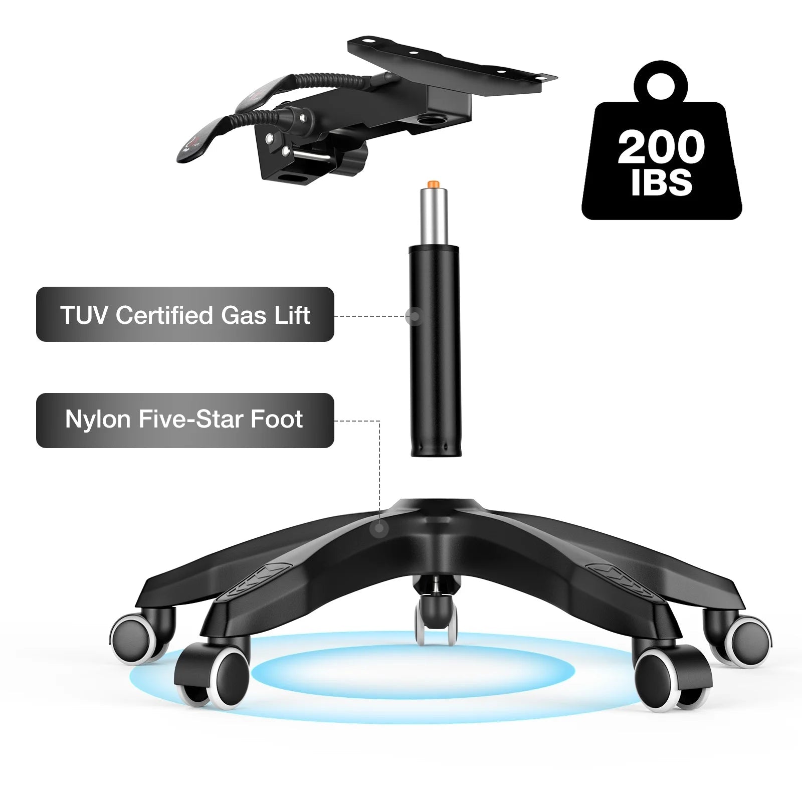 Ergonomic Gaming Chair with Massage, Footrest, Swivel Seat & Headrest - Streaming & GamingFATAON