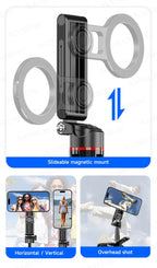 Magnetic Mini Selfie Stick Tripod for Cellphone with Extension Rod Wireless Remote, Fill Light Option, for Smartphone Vlog Shoot - Fix & GoMagnetic Mini Selfie Stick Tripod for Cellphone with Extension Rod Wireless Remote, Fill Light Option, for Smartphone Vlog ShootVidéo & PhotoFix & Go