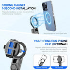 Magnetic Mini Selfie Stick Tripod for Cellphone with Extension Rod Wireless Remote, Fill Light Option, for Smartphone Vlog Shoot - Fix & GoMagnetic Mini Selfie Stick Tripod for Cellphone with Extension Rod Wireless Remote, Fill Light Option, for Smartphone Vlog ShootVidéo & PhotoFix & Go