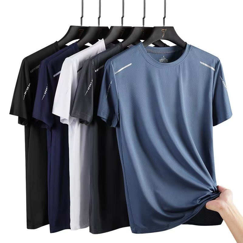 Men'S Running Quick Drying T-Shirts Breathable Hiking Fishing Tees Soft Elasticity Outdoor Sports Short Shirt Summer - Fix & GoMen'S Running Quick Drying T-Shirts Breathable Hiking Fishing Tees Soft Elasticity Outdoor Sports Short Shirt SummerFix & Go