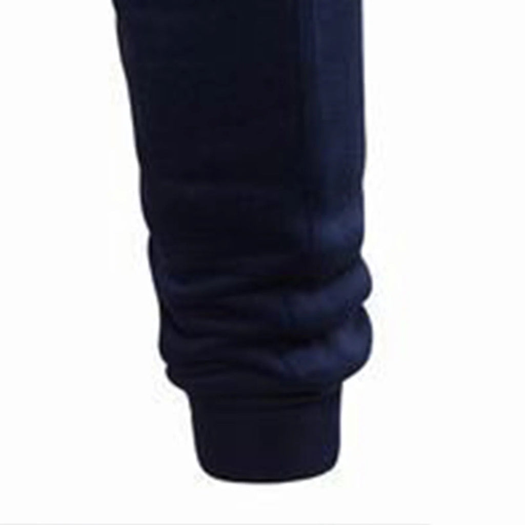 Men'S Solid Drawstring Pants Elastic Waist Tapered Joggers Fitness Trousers Fashion Casual Pants - FATAONMode & Accessoires#