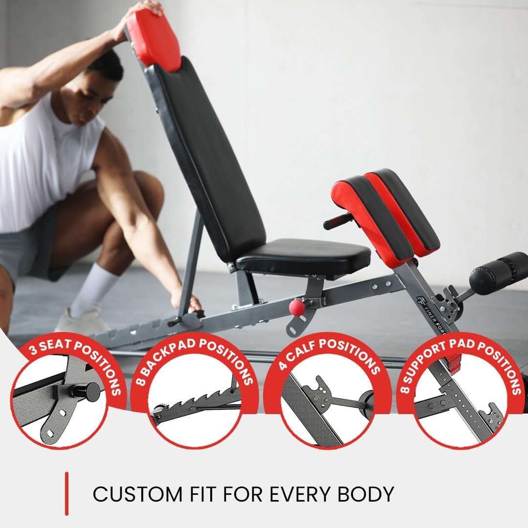 Multi-Functional FID Weight Bench for Full All-In-One Body Workout shop_name#Fitness & SportFATAON