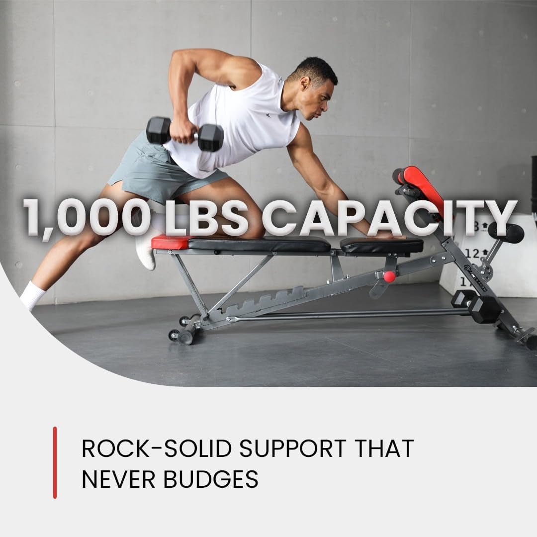 Multi-Functional FID Weight Bench for Full All-In-One Body Workout shop_name#Fitness & SportFATAON