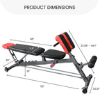 Multi-Functional FID Weight Bench for Full All-In-One Body Workout shop_name#Fitness & SportFATAON