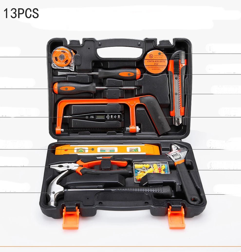 New Hardware Tool Set Combination Tool Set Multifunctional Household Use Manual Woodworking Toolbox Manual Repair Tool Sets - Fix & GoNew Hardware Tool Set Combination Tool Set Multifunctional Household Use Manual Woodworking Toolbox Manual Repair Tool SetsOutils & MesureFix & Go