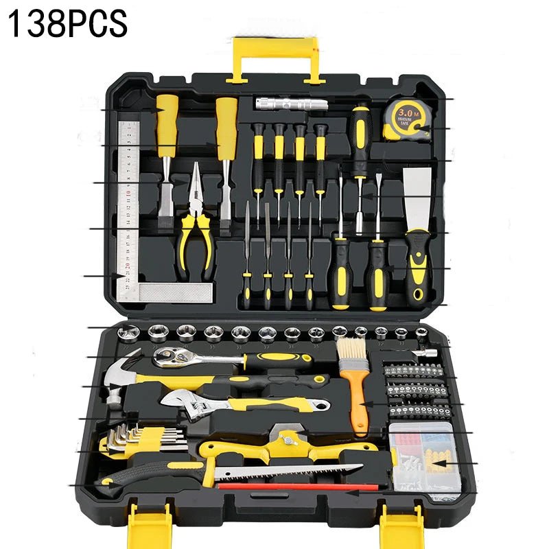 New Hardware Tool Set Combination Tool Set Multifunctional Household Use Manual Woodworking Toolbox Manual Repair Tool Sets - Fix & GoNew Hardware Tool Set Combination Tool Set Multifunctional Household Use Manual Woodworking Toolbox Manual Repair Tool SetsOutils & MesureFix & Go