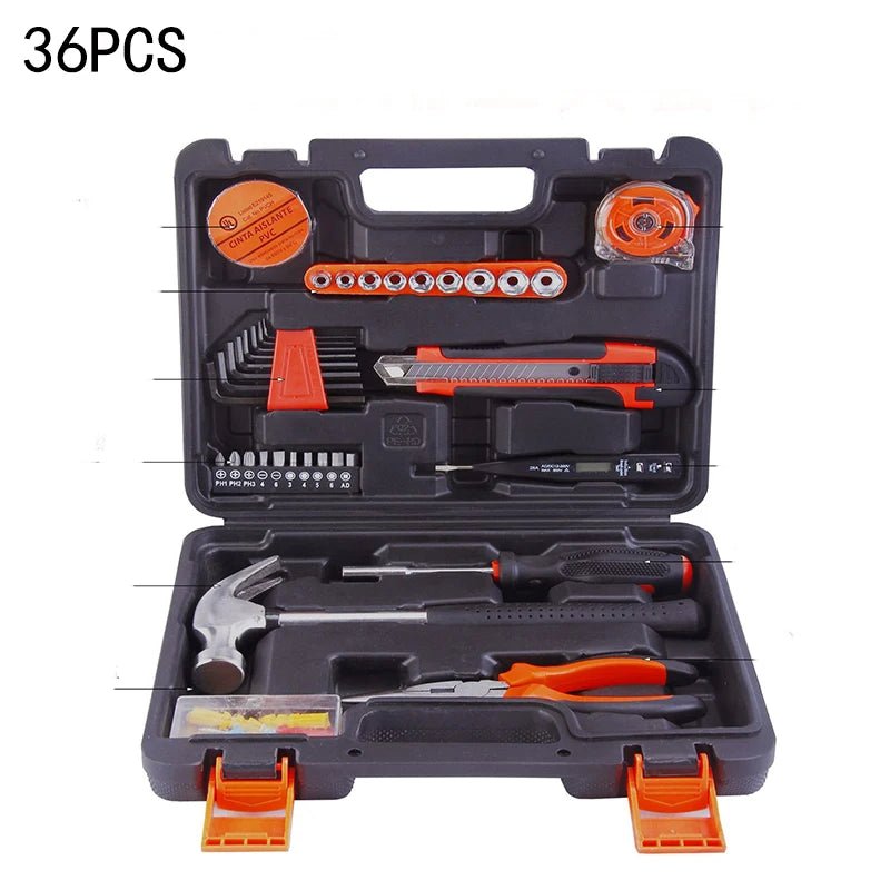 New Hardware Tool Set Combination Tool Set Multifunctional Household Use Manual Woodworking Toolbox Manual Repair Tool Sets - Fix & GoNew Hardware Tool Set Combination Tool Set Multifunctional Household Use Manual Woodworking Toolbox Manual Repair Tool SetsOutils & MesureFix & Go