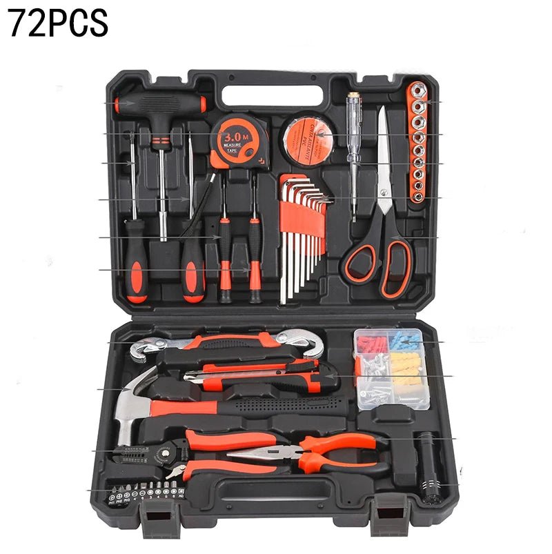 New Hardware Tool Set Combination Tool Set Multifunctional Household Use Manual Woodworking Toolbox Manual Repair Tool Sets - Fix & GoNew Hardware Tool Set Combination Tool Set Multifunctional Household Use Manual Woodworking Toolbox Manual Repair Tool SetsOutils & MesureFix & Go