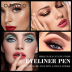 O.TWO.O Eyeliner Stamp Black Liquid Eyeliner Pen Waterproof Fast Dry Double - Ended Eye Liner Pencil Make - Up for Women Cosmetics - Fix & GoO.TWO.O Eyeliner Stamp Black Liquid Eyeliner Pen Waterproof Fast Dry Double - Ended Eye Liner Pencil Make - Up for Women CosmeticsFix & Go