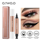 O.TWO.O Eyeliner Stamp Black Liquid Eyeliner Pen Waterproof Fast Dry Double - Ended Eye Liner Pencil Make - Up for Women Cosmetics - Fix & GoO.TWO.O Eyeliner Stamp Black Liquid Eyeliner Pen Waterproof Fast Dry Double - Ended Eye Liner Pencil Make - Up for Women CosmeticsFix & Go