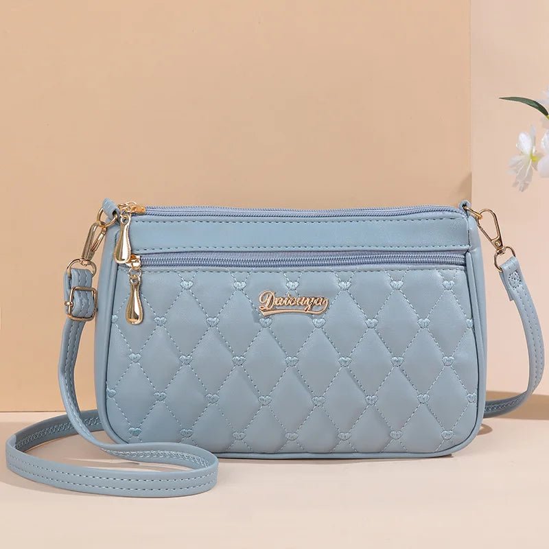 PU Leather Crossbody Bags Zipper New Fashion Shoulder Bag for Women Large Capacity Embroidery Thread Small Purse and Handbags - FATAONPU Leather Crossbody Bags Zipper New Fashion Shoulder Bag for Women Large Capacity Embroidery Thread Small Purse and HandbagsMode & AccessoiresFATAON